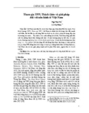 Tham gia TPP: Thách thức và giải pháp đối với nền kinh tế Việt Nam