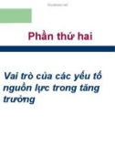 Bài giảng Kinh tế phát triển: Phần 2 - TS. Phan Thị Nhiệm