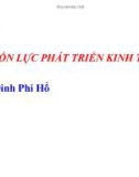 Bài giảng Kinh tế phát triển: Chương 2 - PGS .TS Đinh Phi Hổ