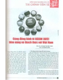 Cộng đồng Kinh tế ASEAN (AEC) - Tiềm năng và thách thức đối với Việt Nam