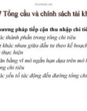 Bài 7 chính sách tổng cầu và chính sách tài khóa