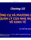 Bài giảng Quản lý nhà nước về kinh tế: Chương 3 - TS. Đỗ Thị Hải Hà