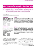 Bảo đảm quyền giám sát của công dân đối với việc lập, công bố và thực hiện kế hoạch sử dụng đất hàng năm của cấp huyện