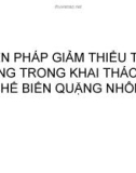 Biện pháp giảm thiểu tác động trong khai thác và chế biến quặng nhôm