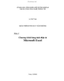 Giáo trình Tin học văn phòng: Phần 3 - Lê Thế Vinh