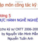 Bài giảng Nhập môn công tác kỹ sư Công nghệ thông tin: Chương 5 - Nguyễn Văn Minh Mẫn, Dương Tuấn Anh