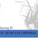 Bài giảng tin học ứng dụng: Chương IV - Các hàm tài chính (tt)