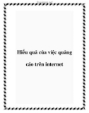 Hiểu quả của việc quảng cáo trên internet