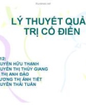 Tiểu luận: Lý thuyết quản trị cổ điển