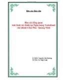 Báo cáo thực tập 'Báo cáo tổng quan tình hình tài chính tại Ngân hàng Vietinbank, chi nhánh Cẩm Phả - Quảng Ninh'