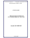 Luận án Tiến sĩ Quản trị nhân lực: Hiệu quả đào tạo nhân lực của Tập đoàn Điện lực Việt Nam