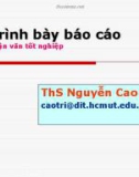 Trình bày báo cáo Luận văn tốt nghiệp