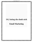 14 ý tưởng cho danh sách Email Marketing