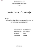 Khóa luận tốt nghiệp chuyên ngành Tài chính: Phân tích tình hình tài chính Công ty Cổ phần tập đoàn Hòa Phát