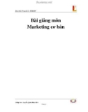 Bài giảng môn Marketing cơ bản