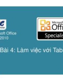 Bài giảng Microsoft Office Word 2010: Bài 4 - Nguyễn Quốc Sử