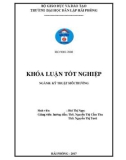 Đồ án tốt nghiệp ngành Kỹ thuật môi trường: Đánh giá hiện trạng môi trường nước mặt một số sông, hồ khu vực tỉnh Hưng Yên