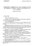 Báo cáo toán học: A proof of a theorem on trace representation of strongly positive linear functionals on $OP*-algebras$ 