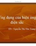 Bài thuyết trình Ứng dụng của hiệu ứng điện sắc