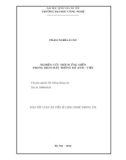 Tóm tắt Luận án Tiến sĩ Công nghệ thông tin: Nghiên cứu thích ứng miền trong dịch máy thống kê Anh-Việt