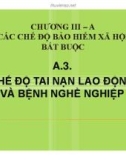 Bài giảng Chế độ tai nạn lao động và bệnh nghề nghiệp