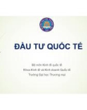 Bài giảng Đầu tư quốc tế - Chương 0: Giới thiệu học phần