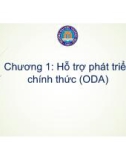 Bài giảng Đầu tư quốc tế - Chương 1: Hỗ trợ phát triển chính thức (ODA)