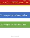 Bài giảng Lý thuyết tài chính tiền tệ: Chương 3.3 - Nguyễn Thị Bích Nguyệt