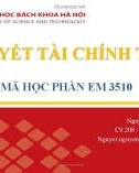 Bài giảng Lý thuyết tài chính tiền tệ: Chương 8 - Nguyễn Thị Bích Nguyệt