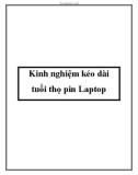 Kinh nghiệm kéo dài tuổi thọ pin Laptop