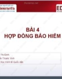 Bài giảng Quản trị kinh doanh bảo hiểm: Bài 4 - ThS. Phạm Thị Định