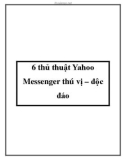 6 thủ thuật Yahoo Messenger thú vị – độc đáo