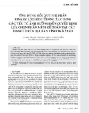 Ứng dụng hồi quy nhị phân Binary Logistic trong xác định các yếu tố ảnh hưởng đến quyết định lựa chọn phần mềm kế toán tại các doanh nghiệp nhỏ và vừa trên địa bàn tỉnh Trà Vinh