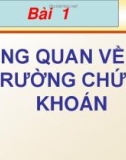 Bài giảng Thị trường chứng khoán ảo: Bài 1 - ThS. Nguyễn Phúc Khoa