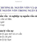 Bài giảng Ngân hàng thương mại: Chương 2 - Trần Phước Huy