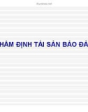 Bài giảng Thẩm định tài sản đảm bảo