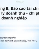 Bài giảng Quản trị tài chính: Chương 2 - GV. Ngô Duy