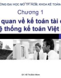 Bài giảng Kế toán tài chính 1: Chương 1 - Hồ Thị Bích Nhơn