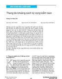 Thang đo khoảng cách kỳ vọng kiểm toán