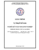 Giáo trình Lý thuyết kế toán (Nghề: Kế toán doanh nghiệp - Trình độ CĐ/TC) - Trường Cao đẳng Nghề An Giang