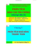 Bài giảng Phân tích báo cáo tài chính: Chương 5 đến 10 - ThS. Nguyễn Lê Hồng Vỹ