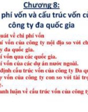 Bài giảng Tài chính doanh nghiệp: Chương 8 - Đoàn Thị Thu Trang