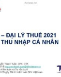 Bài giảng Thuế thu nhập cá nhân - Nguyễn Thanh Tuấn