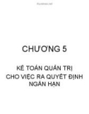 Bài giảng Tài chính doanh nghiệp: Chương 5 - GV. Đào Lan Phương