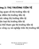 Bài giảng môn THỊ TRƯỜNG TIỀN TỆ