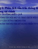 Phân tích cấu trúc thông tin trên thị trường tài chính