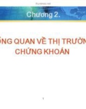 Bài giảng Thị trường chứng khoán - Chương 2: Tổng quan về thị trường chứng khoán