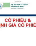 Bài giảng Cổ phiếu và định giá cổ phiếu