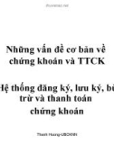 Báo cáo: Những vấn đề cơ bản về chứng khoán và thị trường chứng khoán