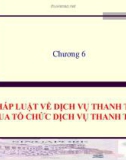 PHÁP LUẬT VỀ DỊCH VỤ THANH TOÁN QUA TỔ CHỨC DỊCH VỤ THANH TOÁN